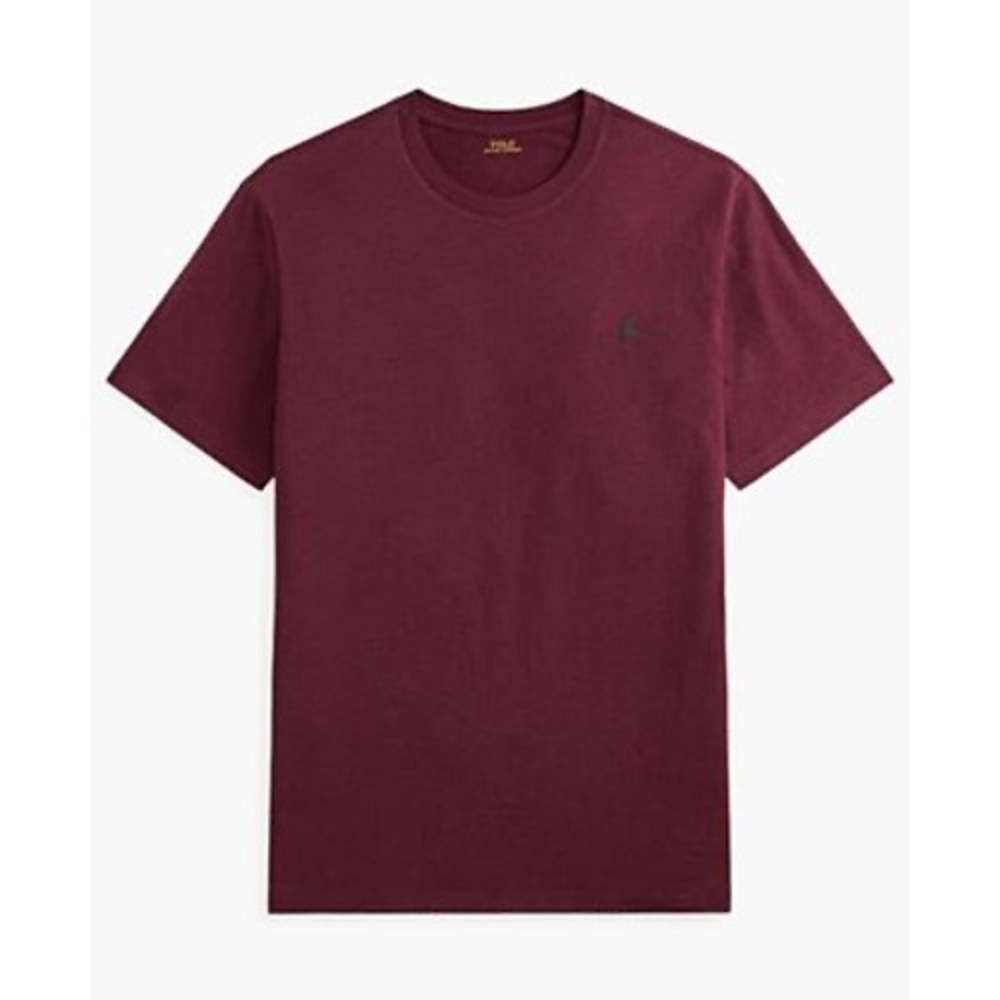 Polo Ralph Lauren T-Shirt Kids L 14-16 Burgundy Short Sleeve Pony Logo Cotton